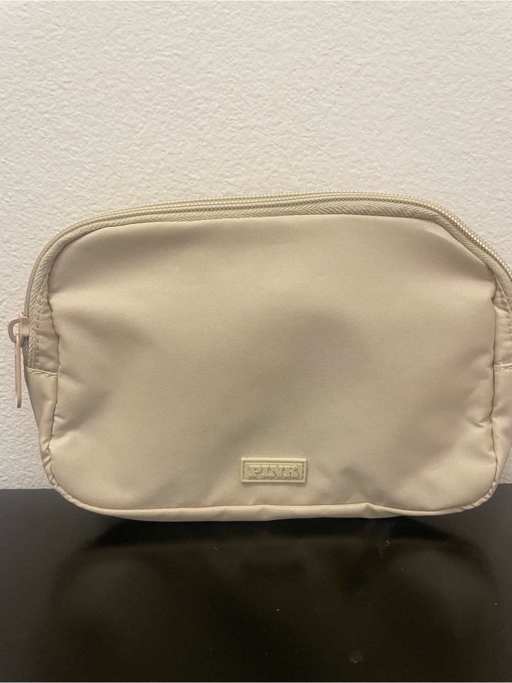 PINK Victoria's Secret Men's Toiletry Bag - Cream